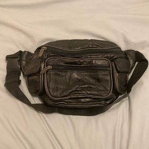 Genuine leather vintage fanny pack